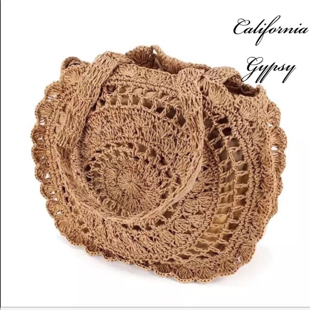 Raffia Boho Beach Bag - Picture 6 of 8